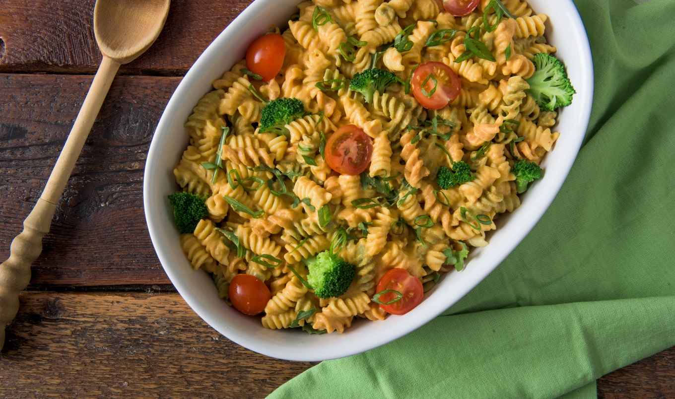 Plant-Based Primavera Mac and Cheese