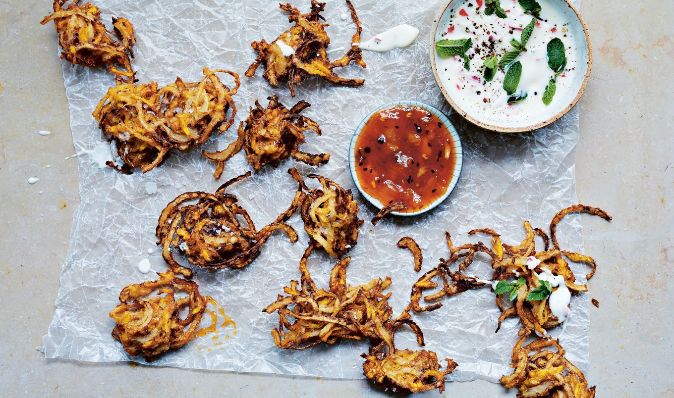 Carrot and Onion Indian Bhajis