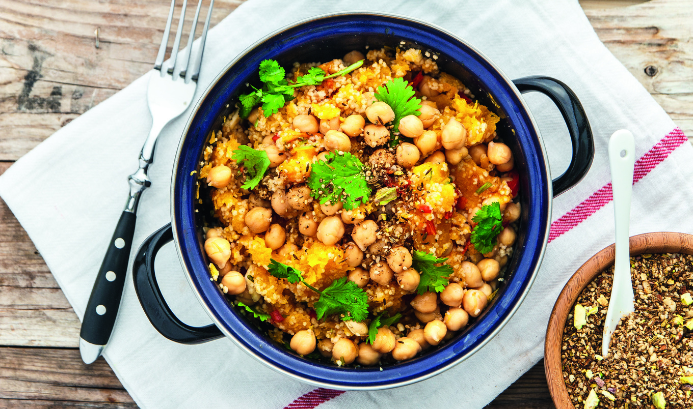 Butternut Squash &amp; Chickpea Salad With Dukkah