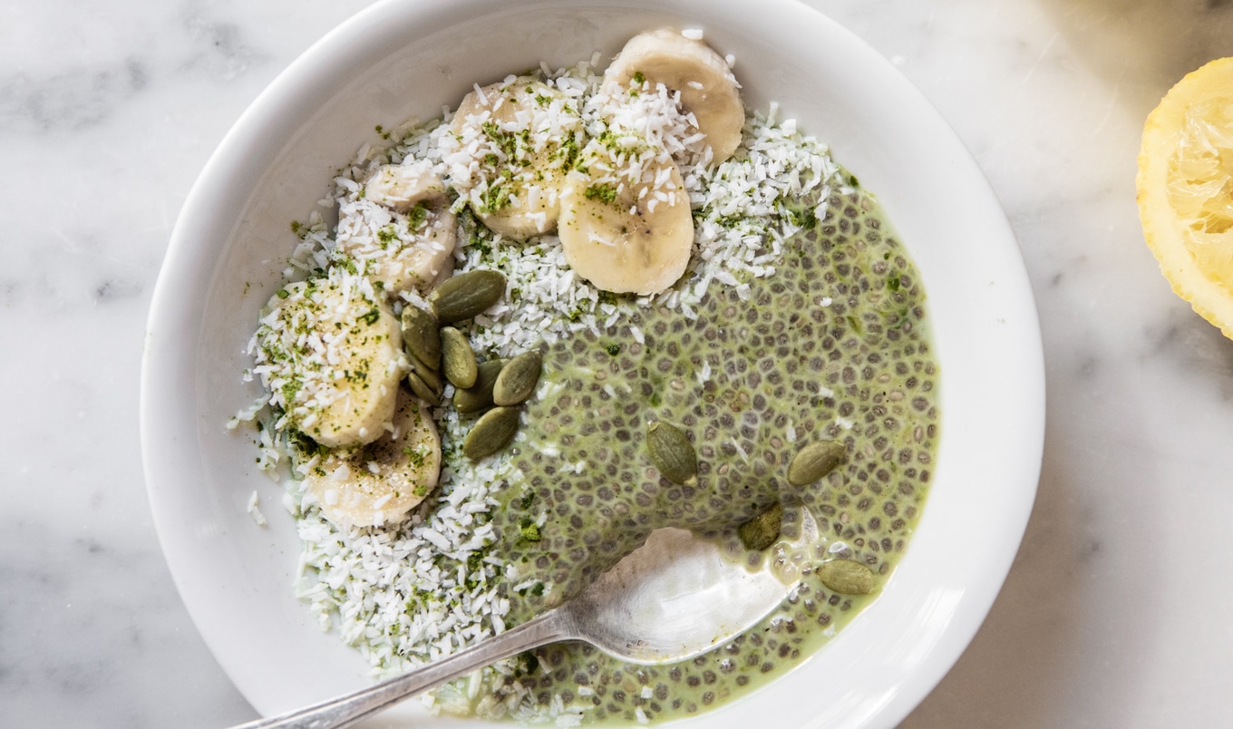 Energizing Matcha Coconut Chia Pudding