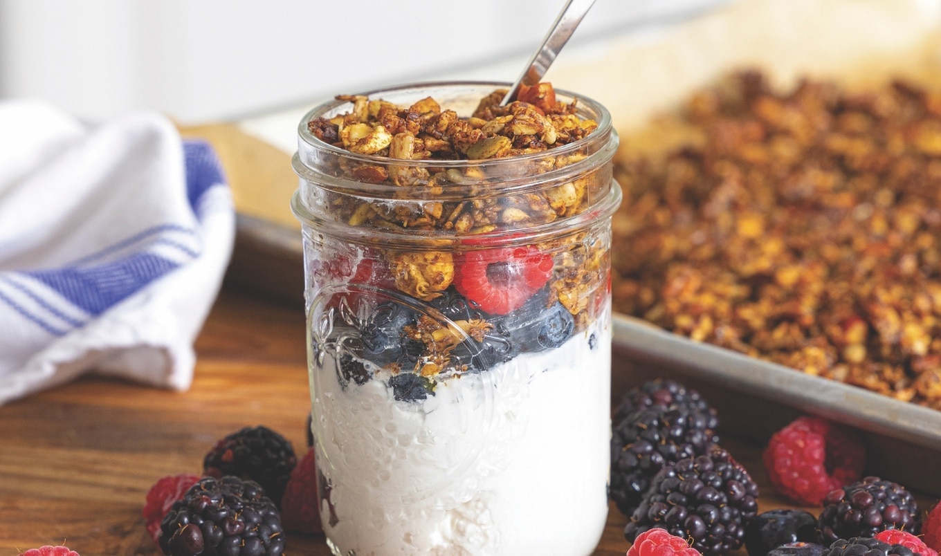 Nutty Cinnamon Walnut Pecan Granola