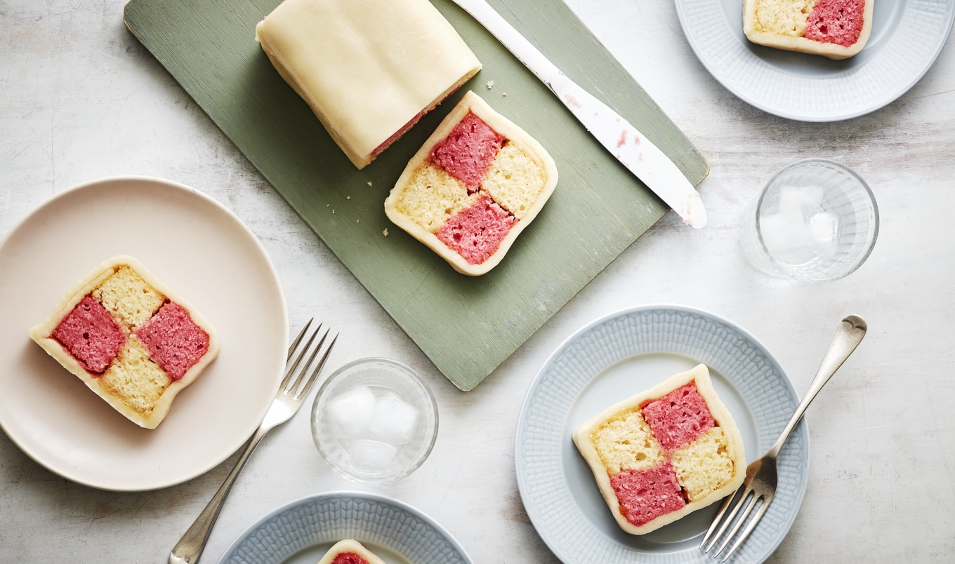 Classic English Battenberg Cake