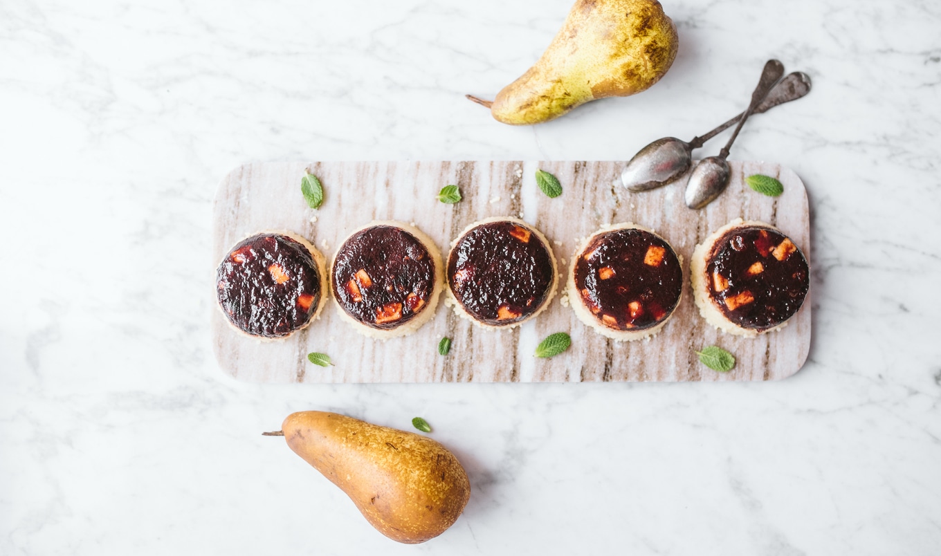 Pear and Plum Mini Farka Cakes