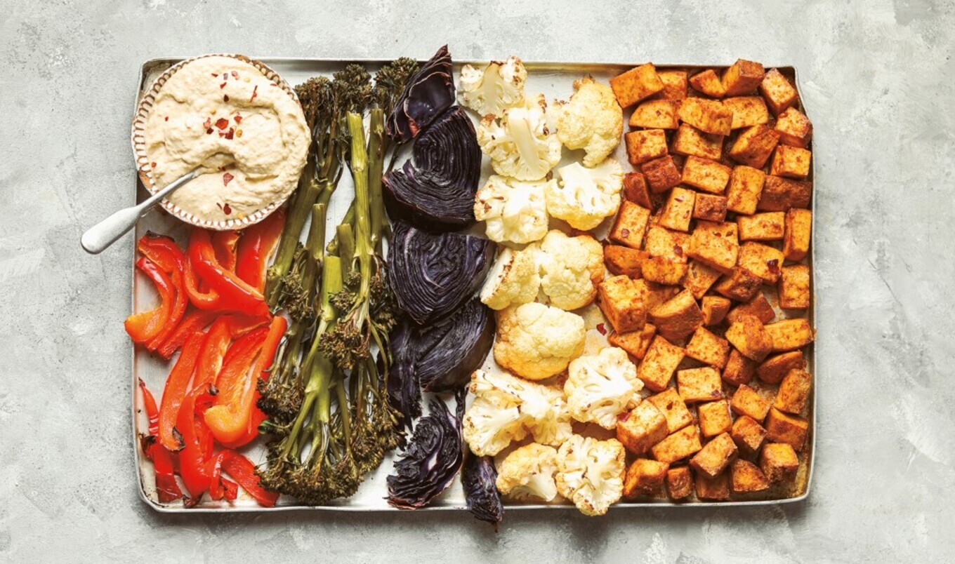 Roasted Vegetable and Tofu Buddha Sheet Pan