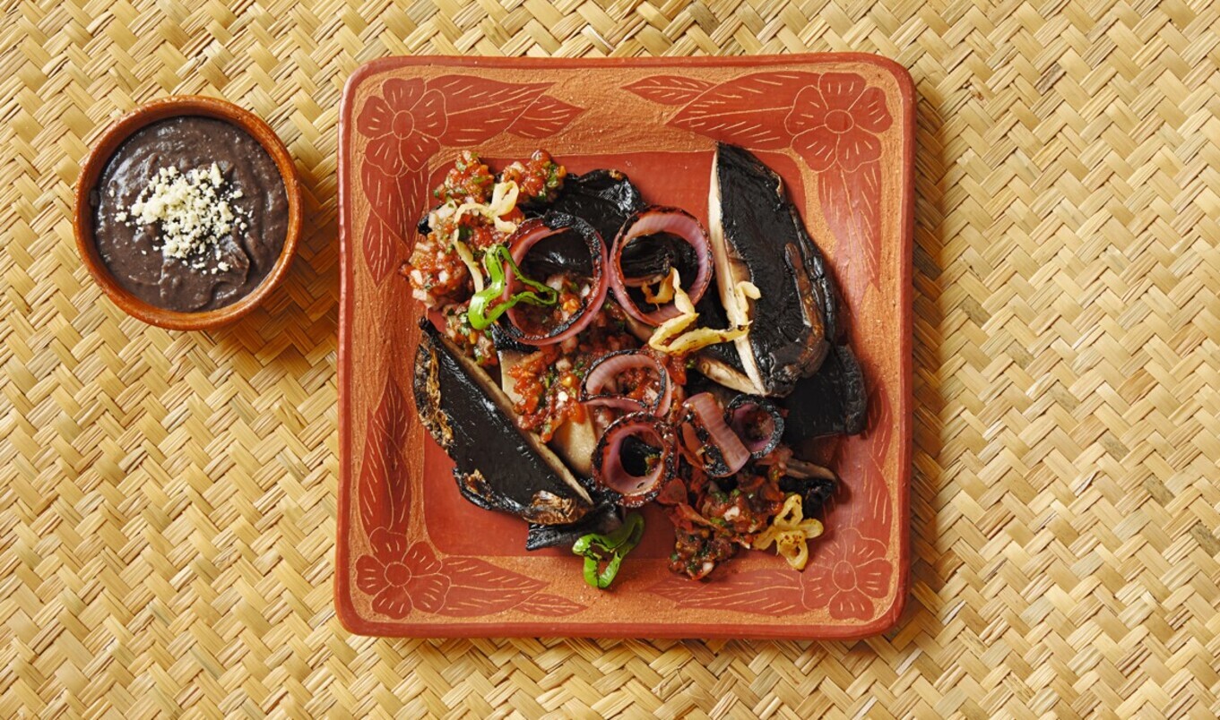 Grilled Plant-Based Pork With Mushrooms (Poc Chuc)