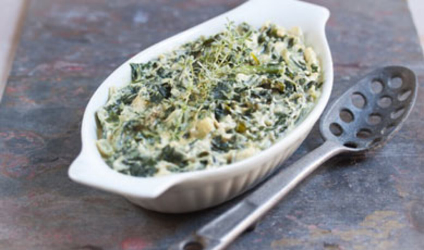 Herbed Cream Collards