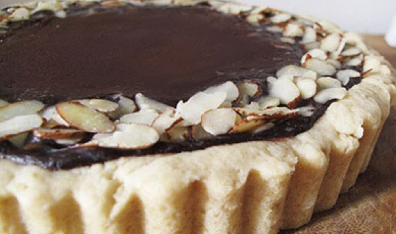Vegan Chocolate Coffee Ganache Tart