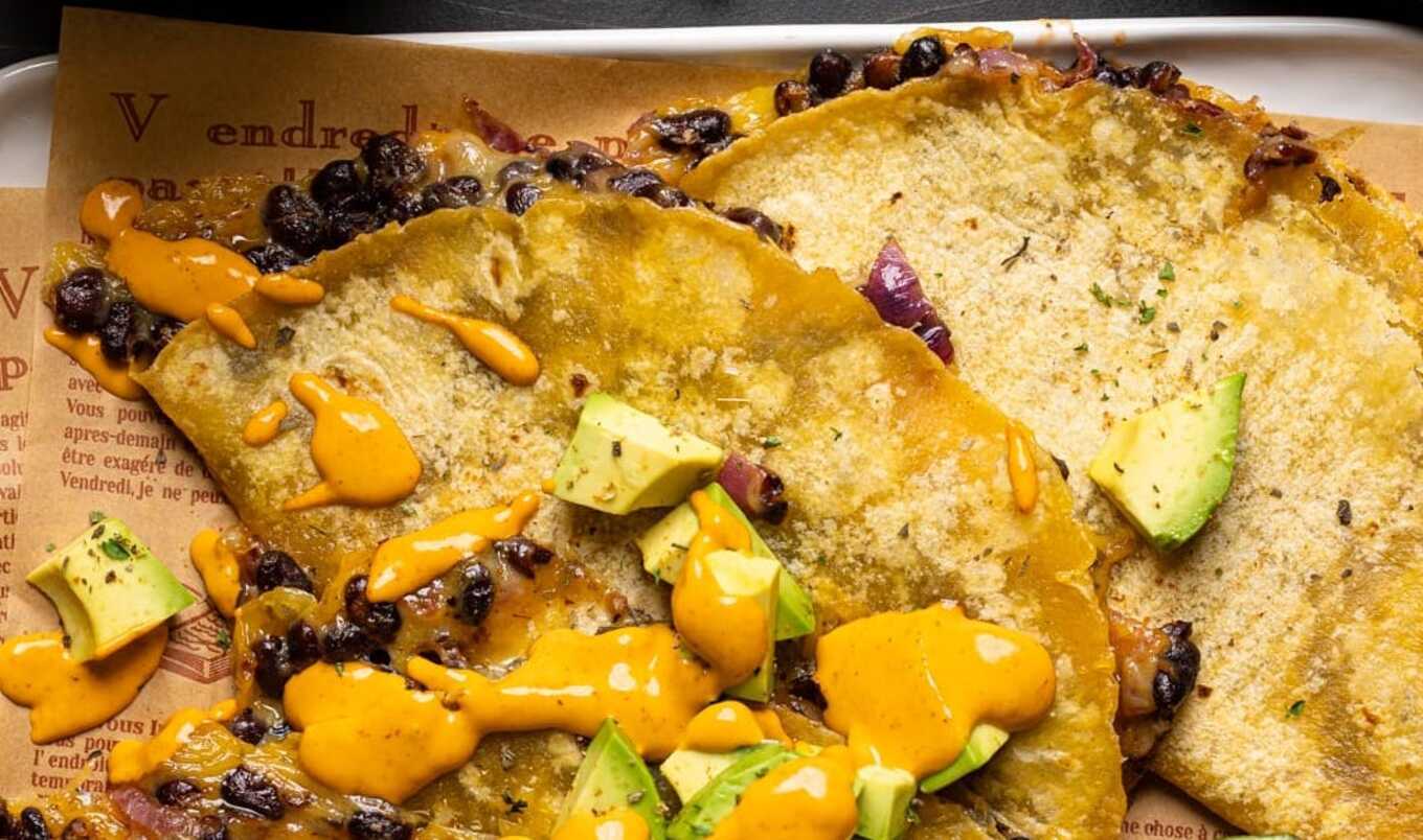 Baked Black Bean Tacos With Lime-Chipotle Sauce