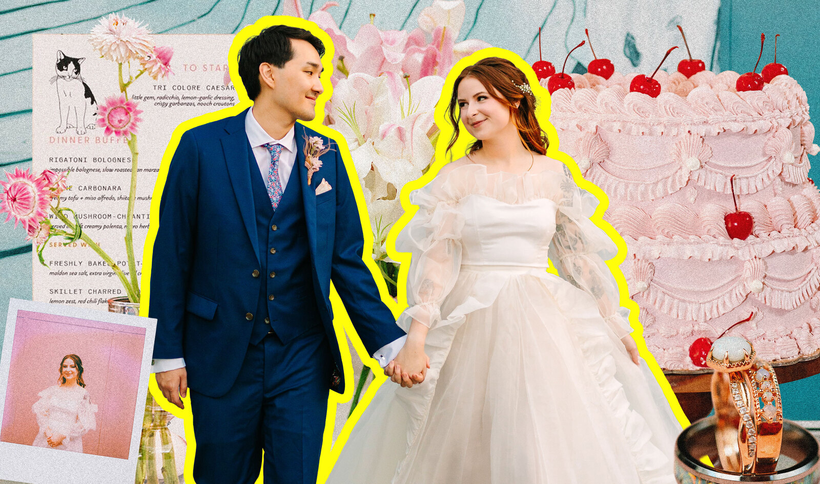 How Two LA Sweethearts Turned Their Love Story Into a Dreamy Wes Anderson Wedding