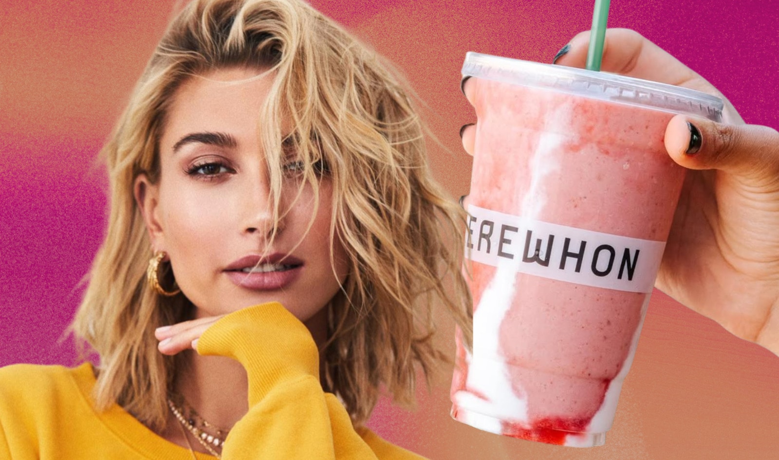 How to Make the Hailey Bieber's Erewhon Strawberry Glaze Skin Smoothie at Home