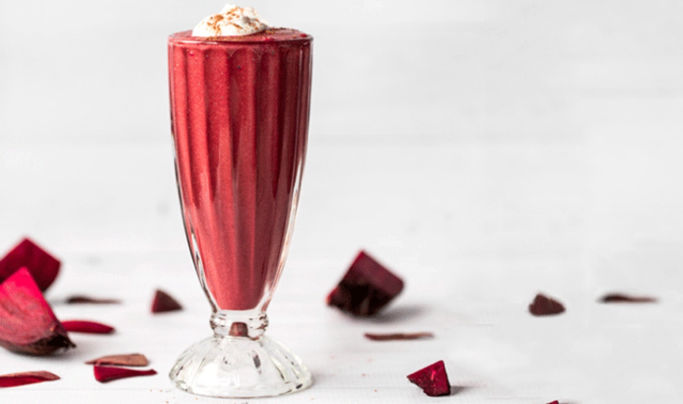 Red Velvet Coconut Beet Shake