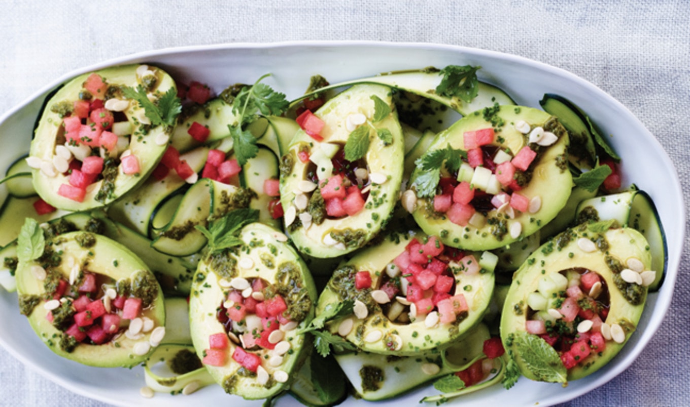 Fresh Chimichurri Avocado Watermelon Salad